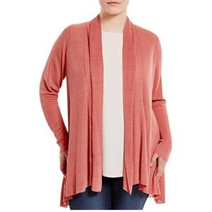 Eileen Fisher Long Pink Cardigan